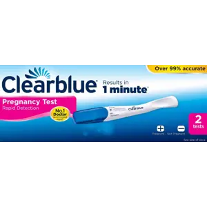 Clearblue Þungunarpróf 1 mínútna próf 2 stk.
