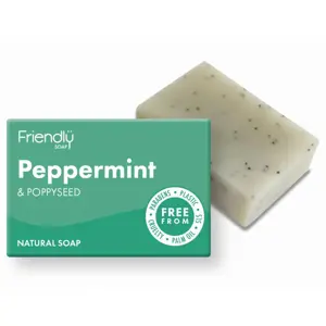 Friendly Piparmyntu- og Poppyseed sápa 95 gr.
