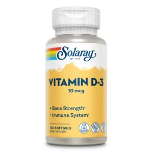 Solaray D-3 vitamin 30 mcg 400iu 120 hylki