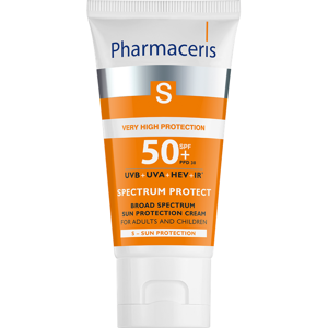 Pharmaceris - S Spectrum Porotection SPF50 UVB+UVA andlit 50 ml. #fyrir börn og fullorðna