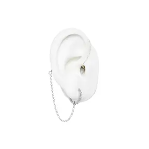 Deaf Metal Mileena Silfur Eyrnalokkur