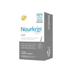 Nourkrin Man hárkúr 3ja mánaða skammtur, 180 töflur